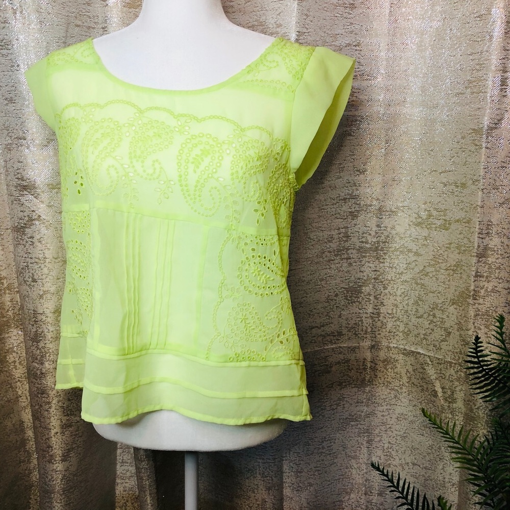 Neon American eagle blouse
